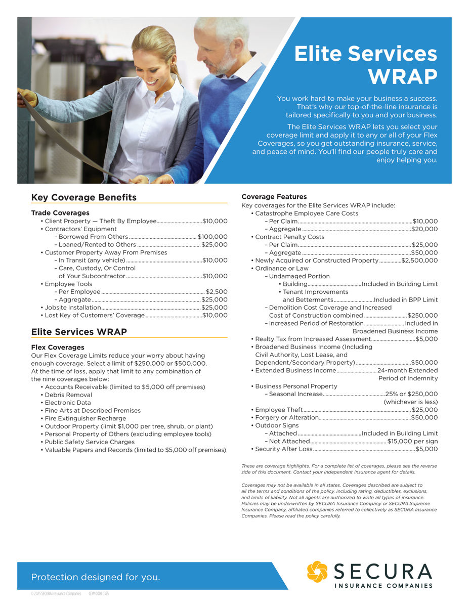 Elite Services WRAP Sell Sheet